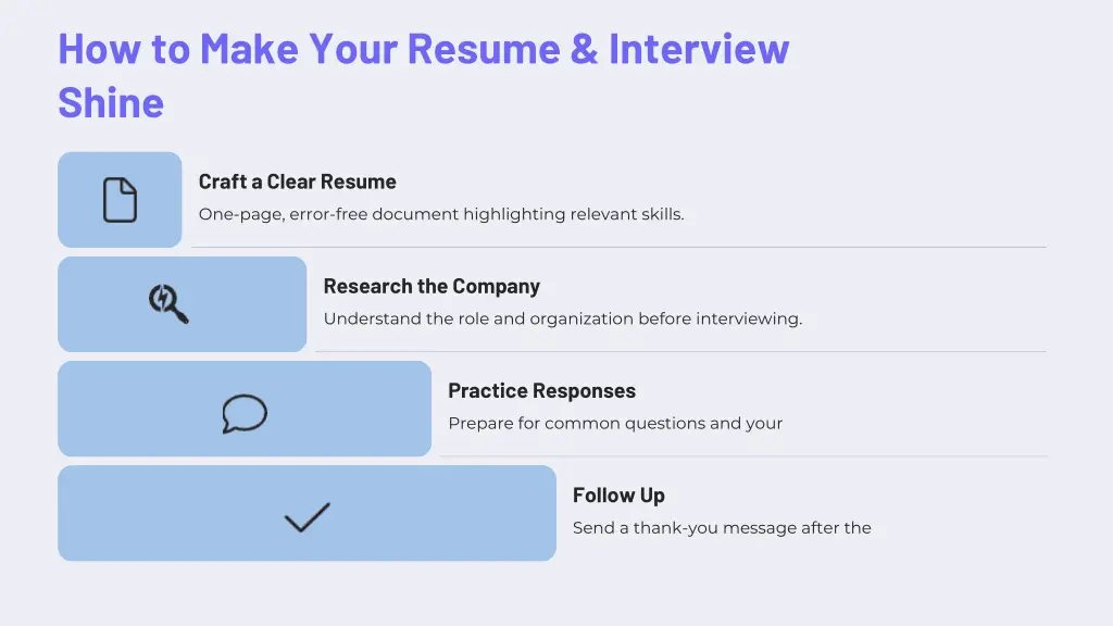 how to make your resume interview shine