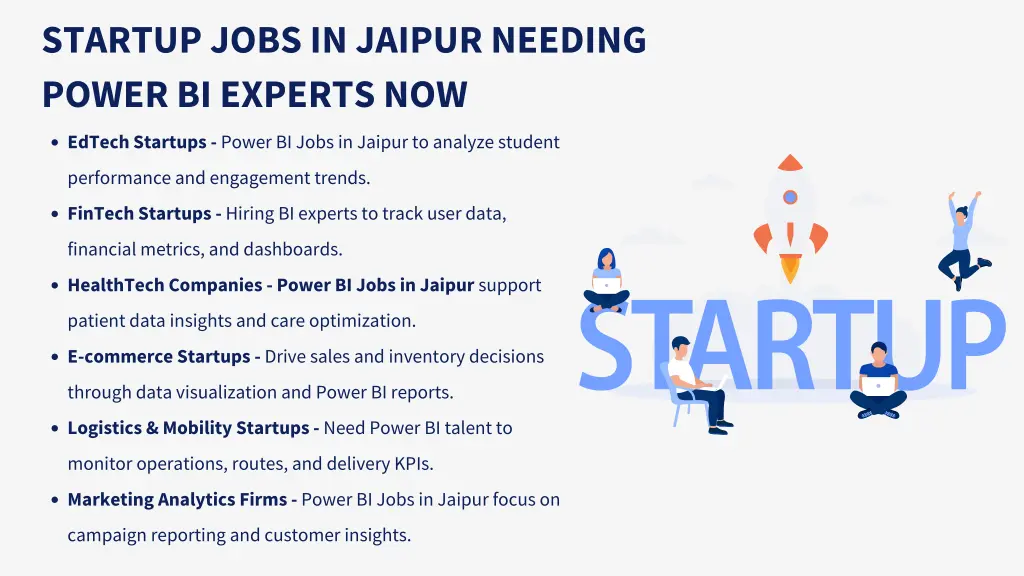 startup jobs in jaipur needing power bi experts