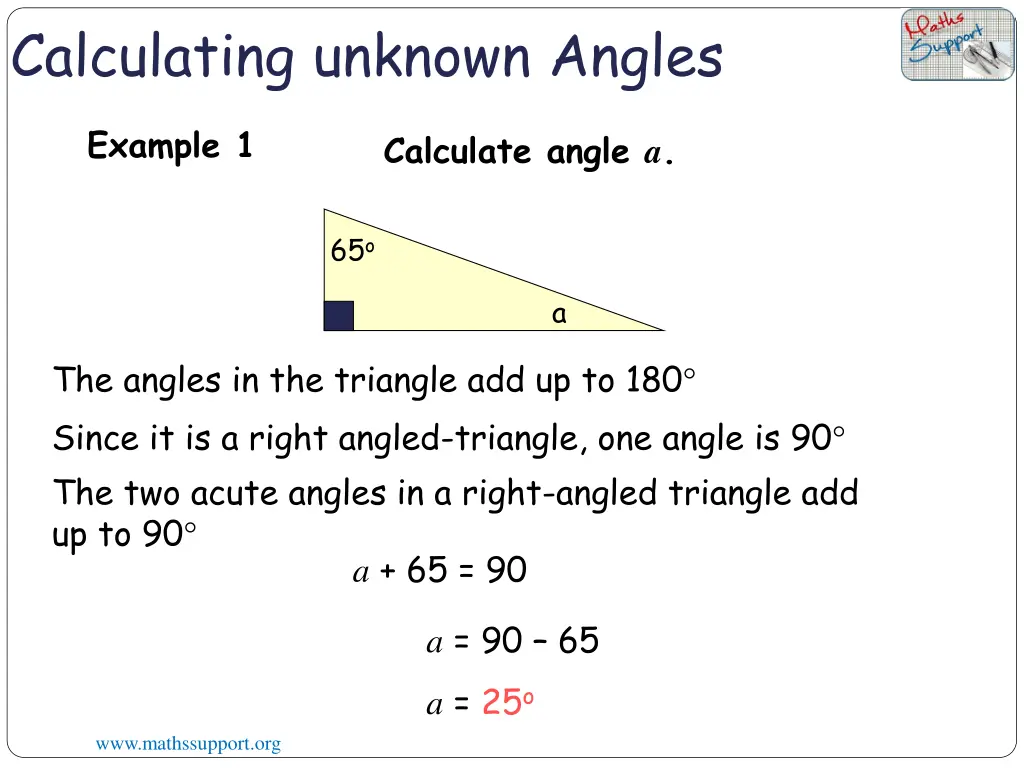 calculating unknown angles