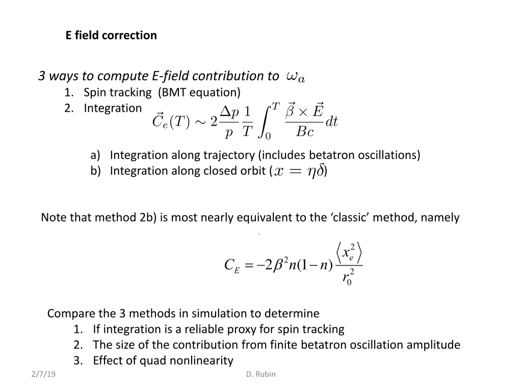 some equations