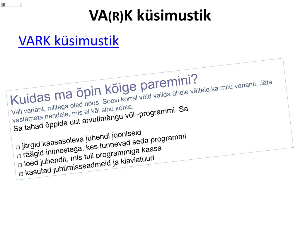 va r k k simustik