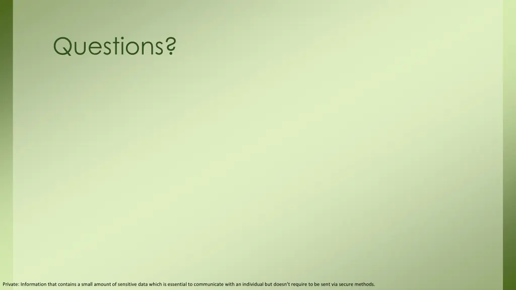 questions