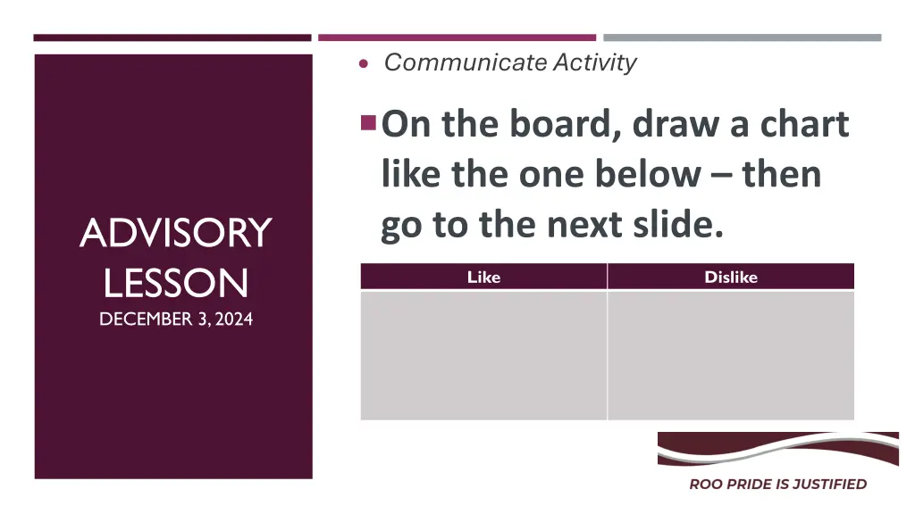 communicate activity