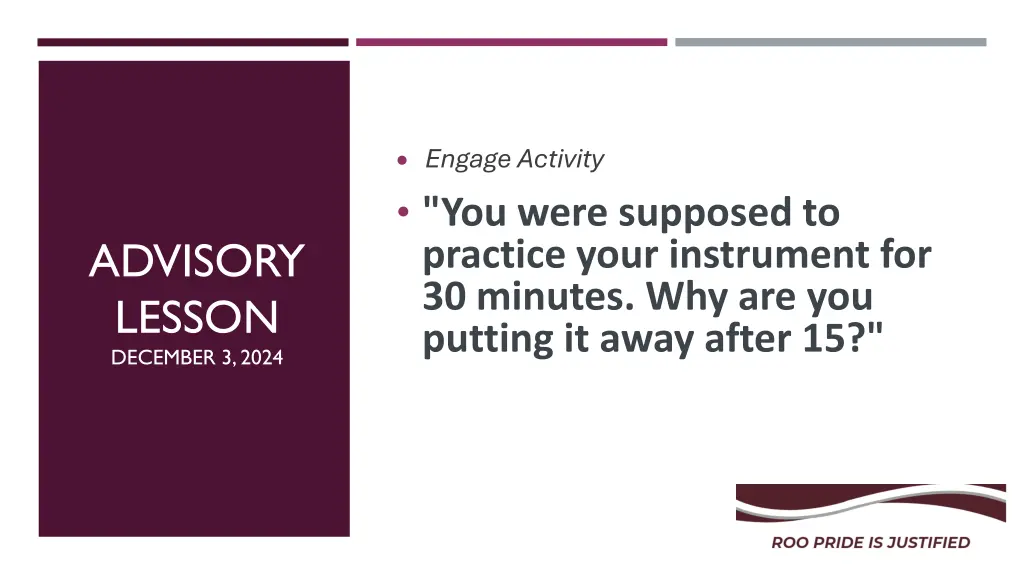 engage activity you were supposed to practice