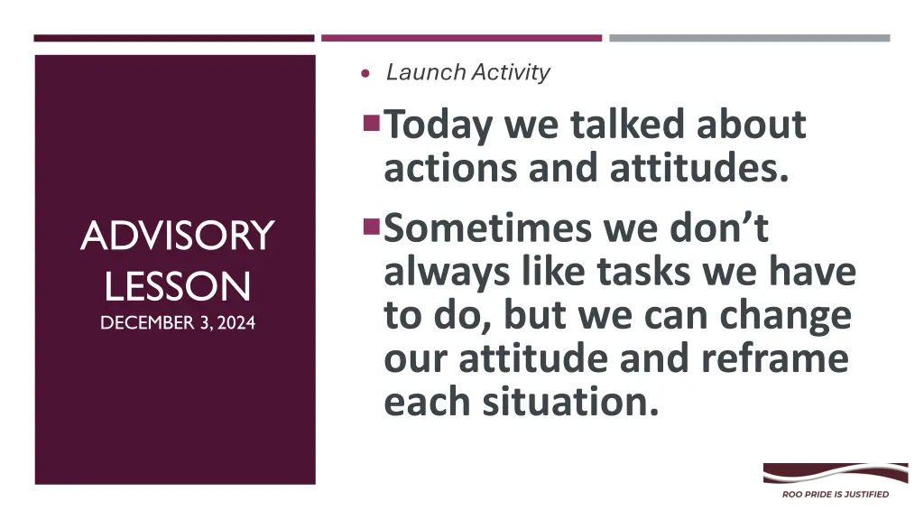 launch activity today we talked about actions