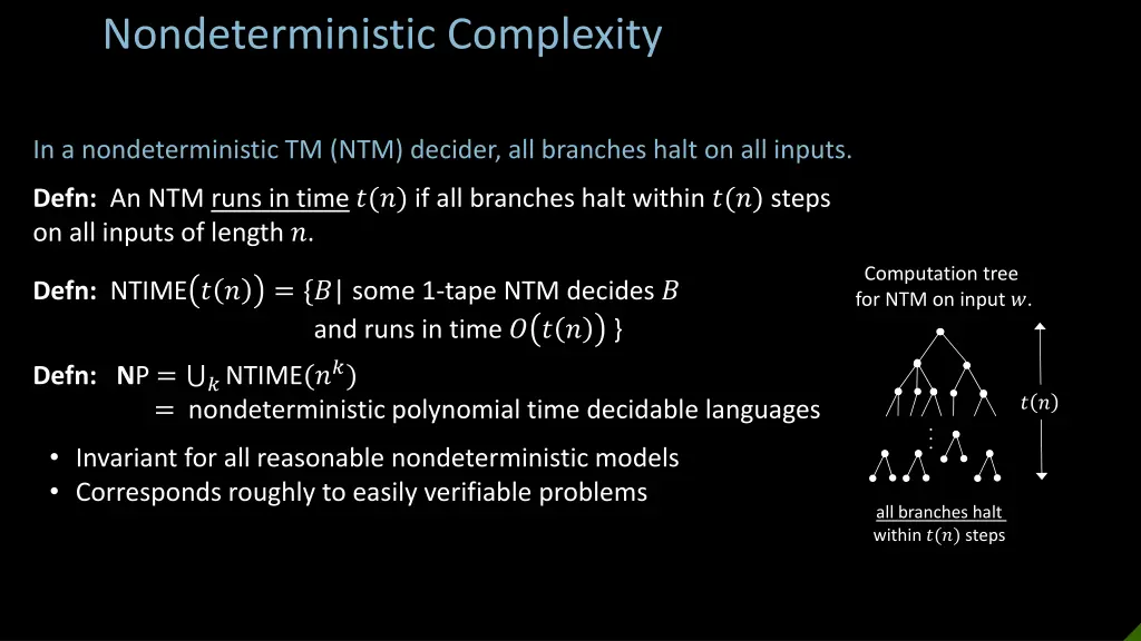 nondeterministic complexity