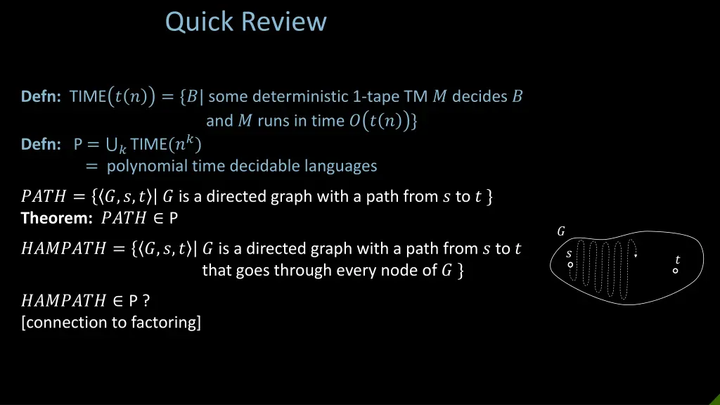 quick review
