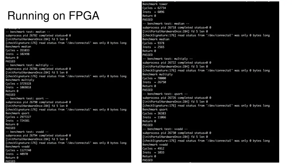 running on fpga