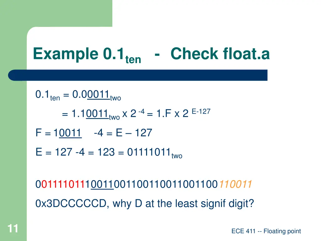 example 0 1 ten check float a