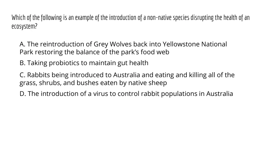 which of the following is an example