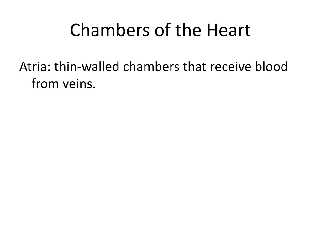 chambers of the heart