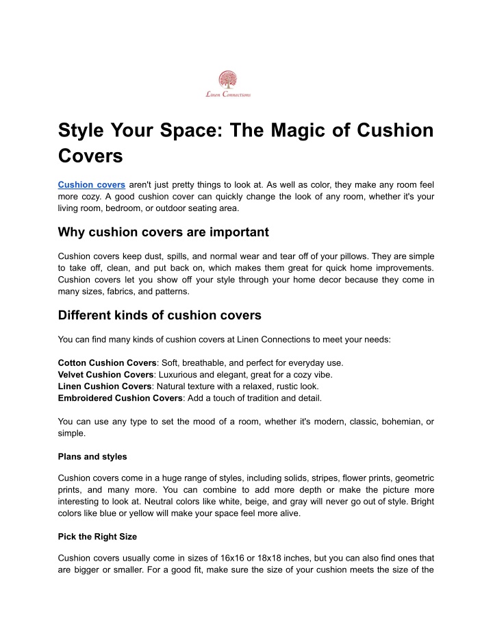 style your space the magic of cushion covers