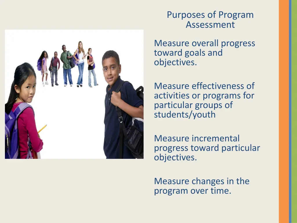 purposes of program assessment