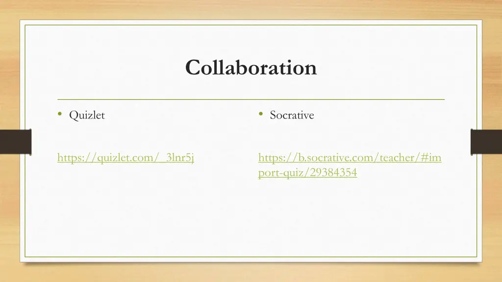 collaboration