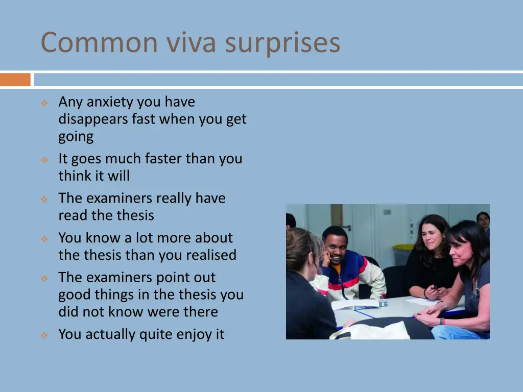 common viva surprises