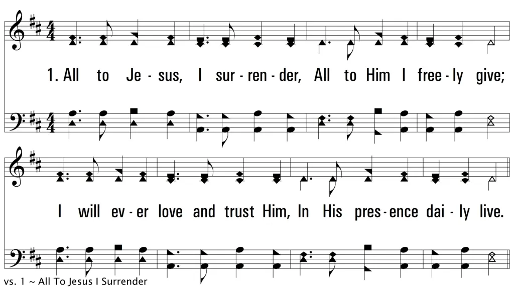 vs 1 all to jesus i surrender