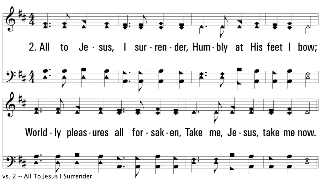 vs 2 all to jesus i surrender