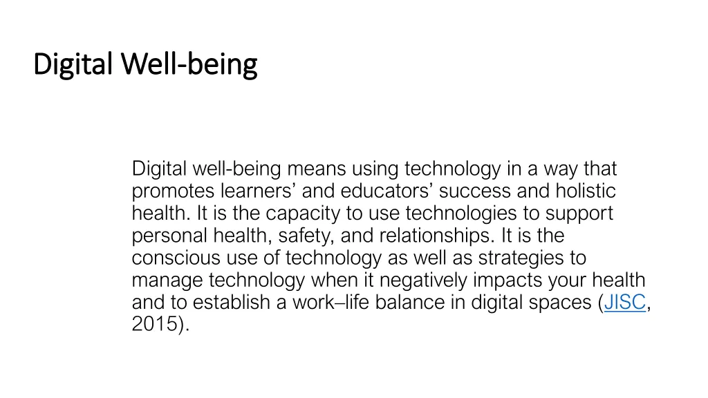 digital well digital well being