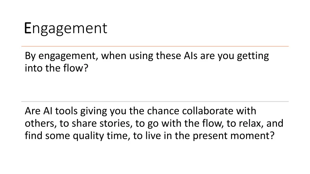 e engagement