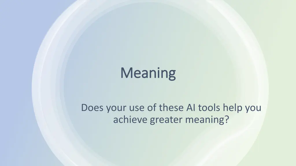 meaning meaning