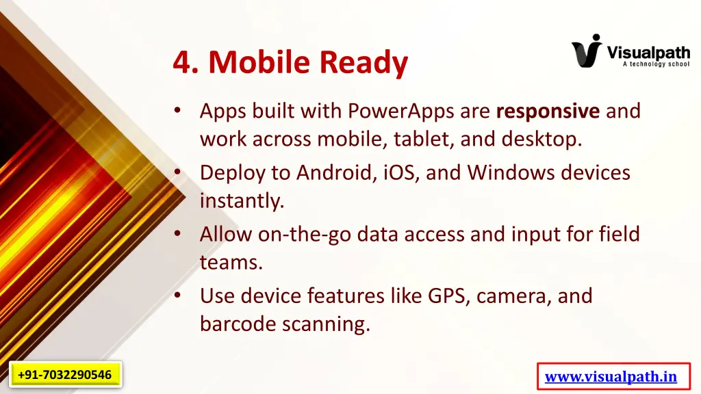 4 mobile ready