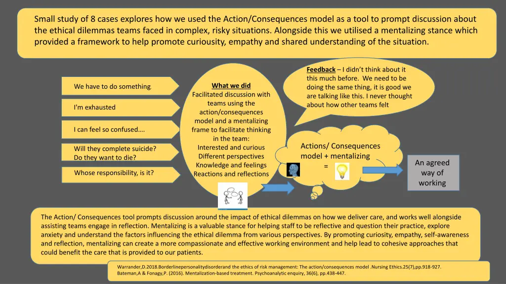 small study of 8 cases explores how we used