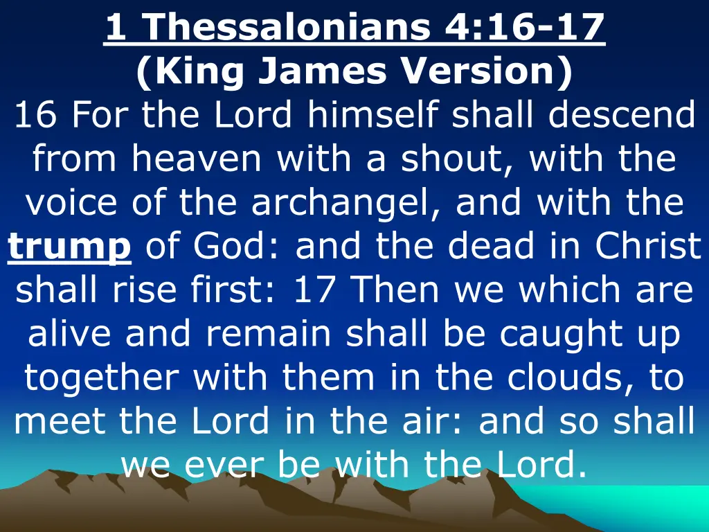1 thessalonians 4 16 17 king james version