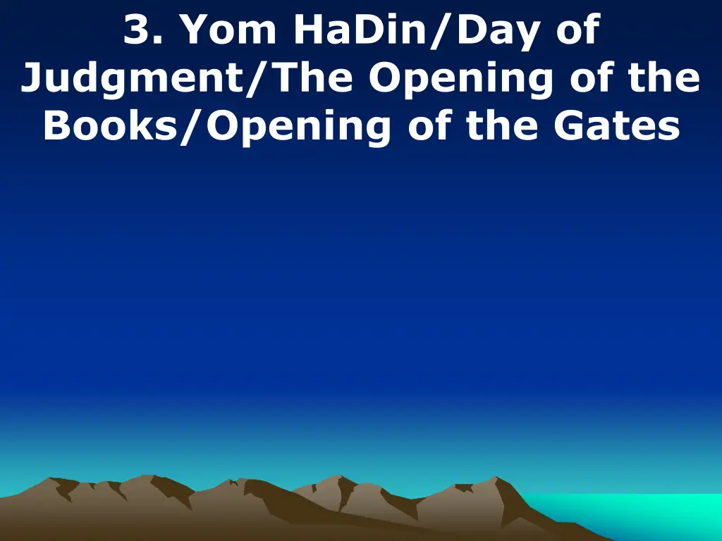 3 yom hadin day of judgment the opening 1