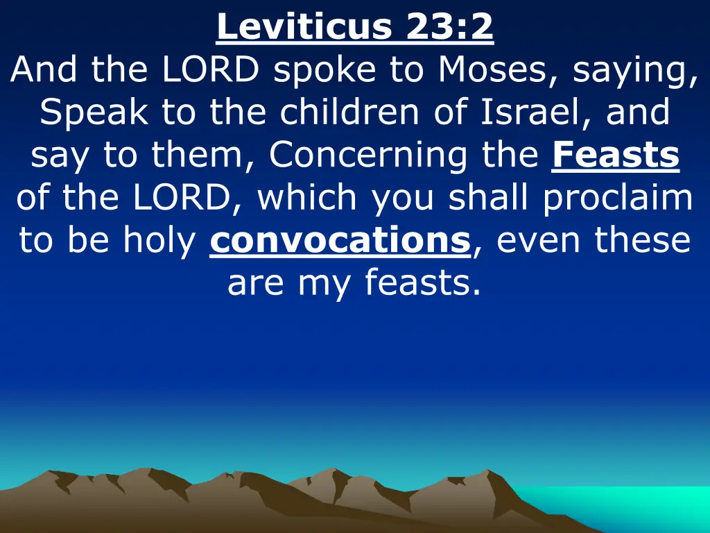 leviticus 23 2