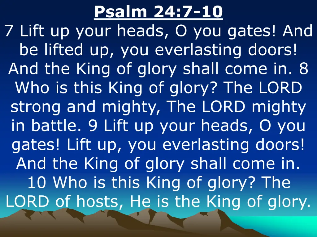 psalm 24 7 10