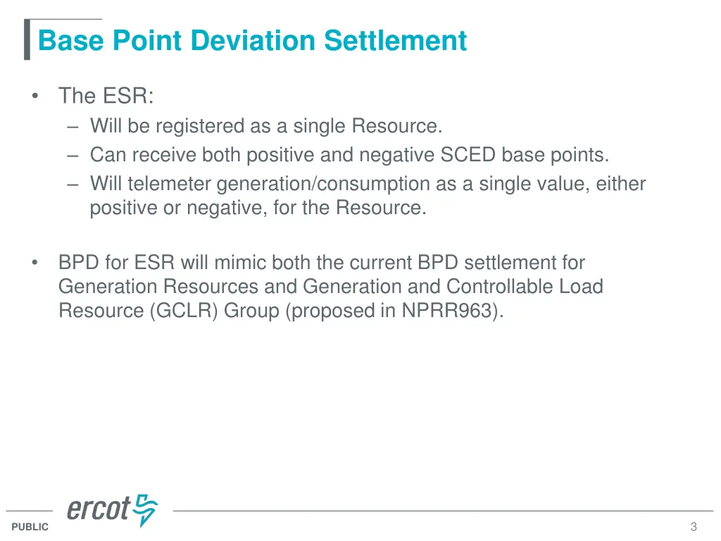base point deviation settlement