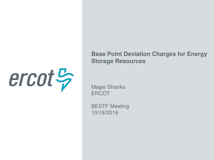base point deviation charges for energy storage