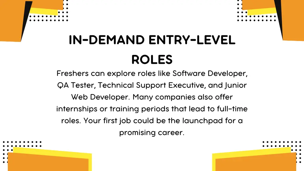 in demand entry level