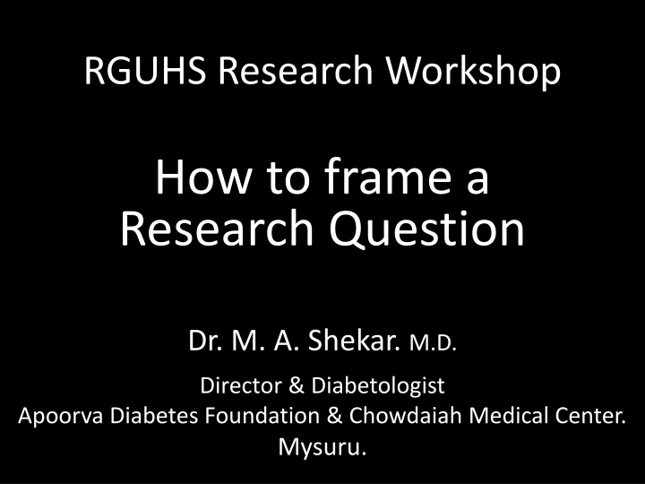 rguhs research workshop