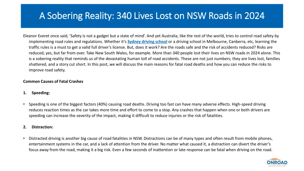 a sobering reality 340 lives lost on nsw roads 1