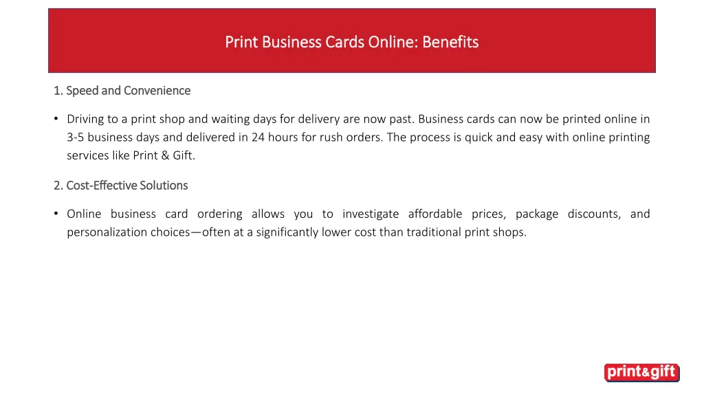 print business cards online benefits print