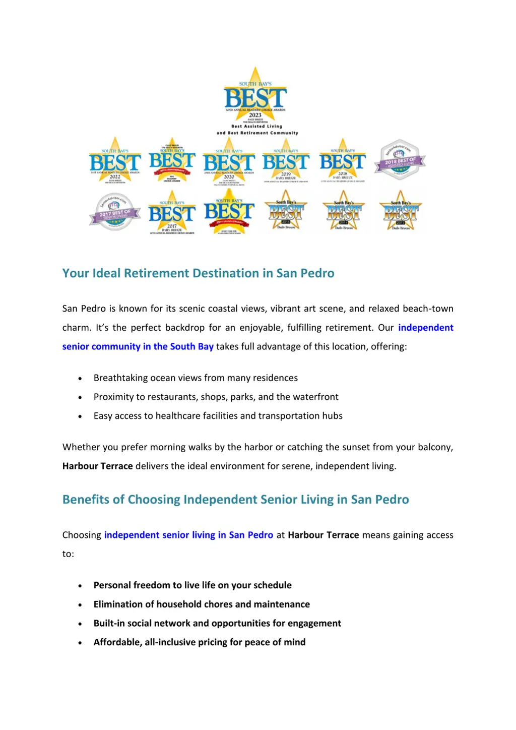your ideal retirement destination in san pedro