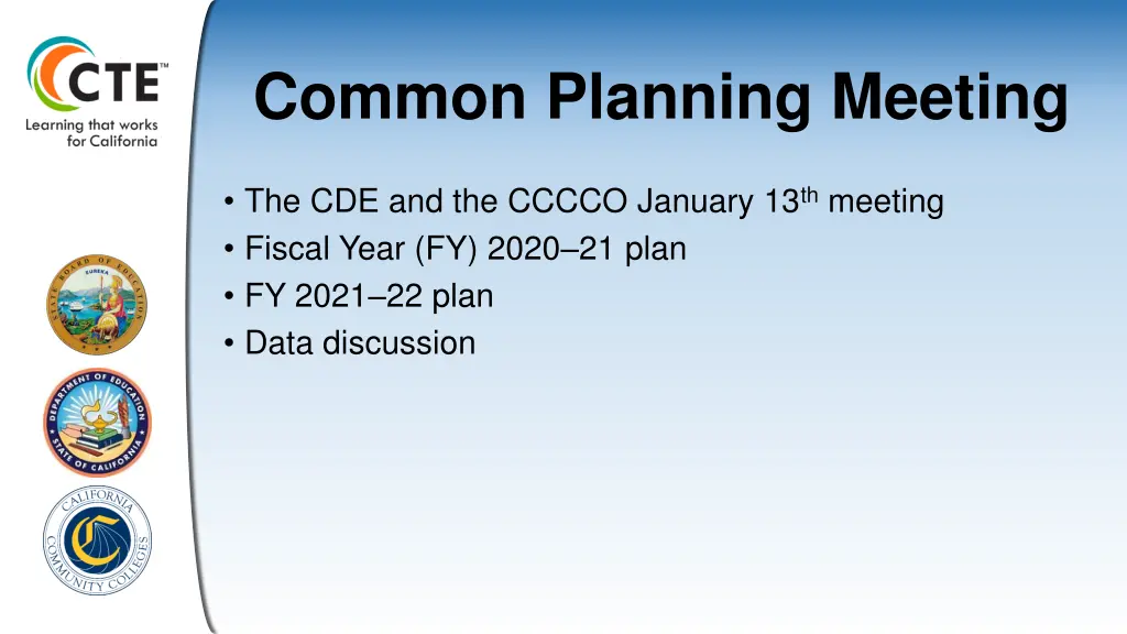 common planning meeting