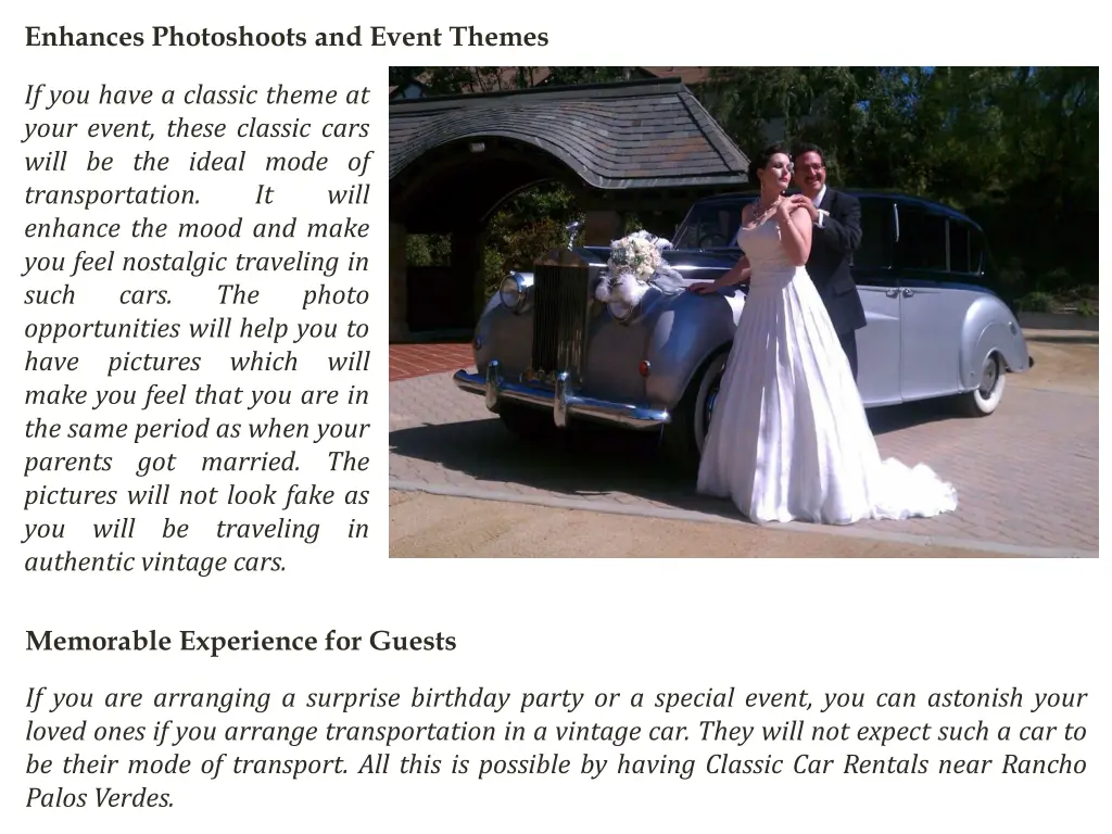 enhances photoshoots and event themes
