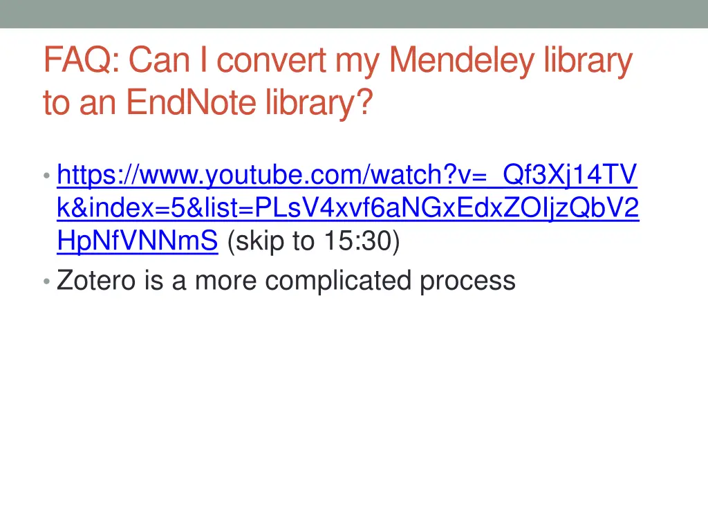 faq can i convert my mendeley library