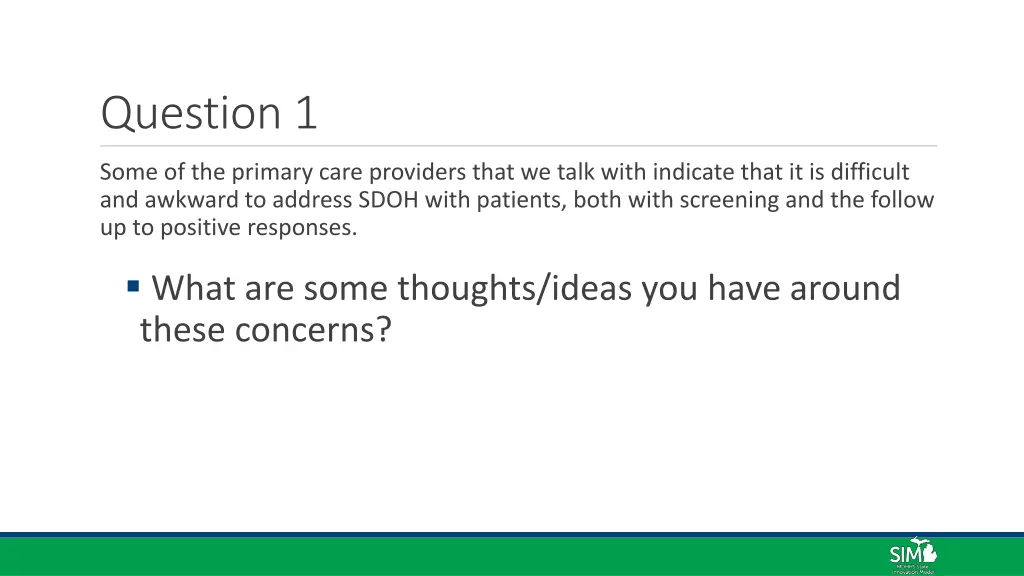 question 1