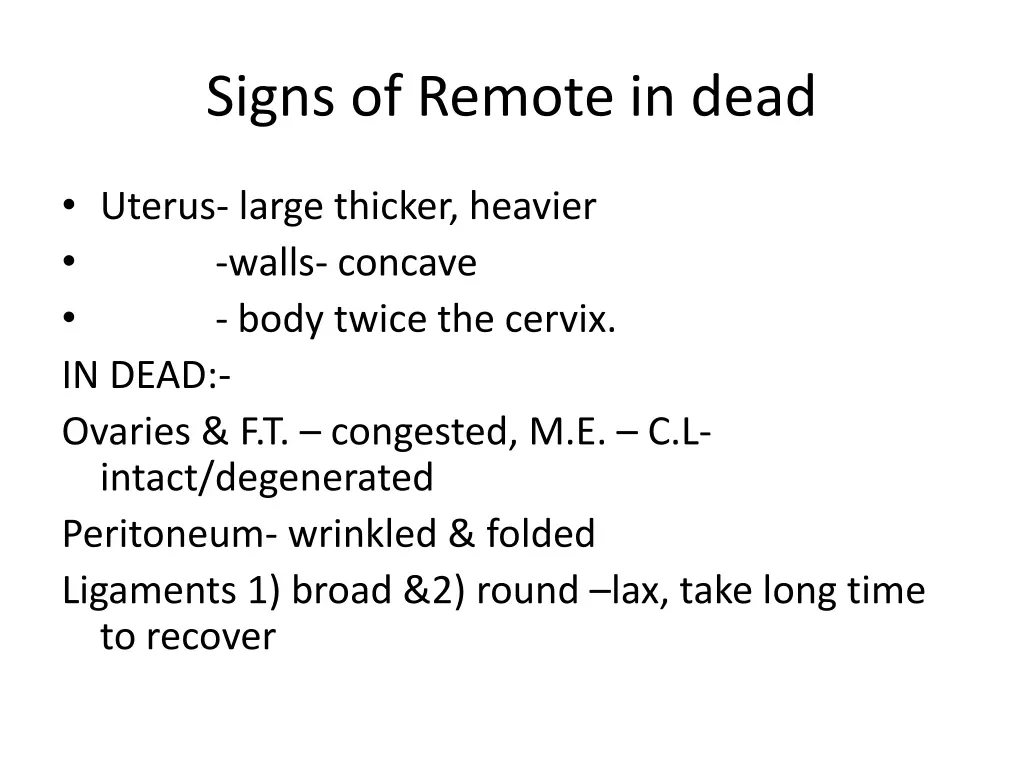 signs of remote in dead