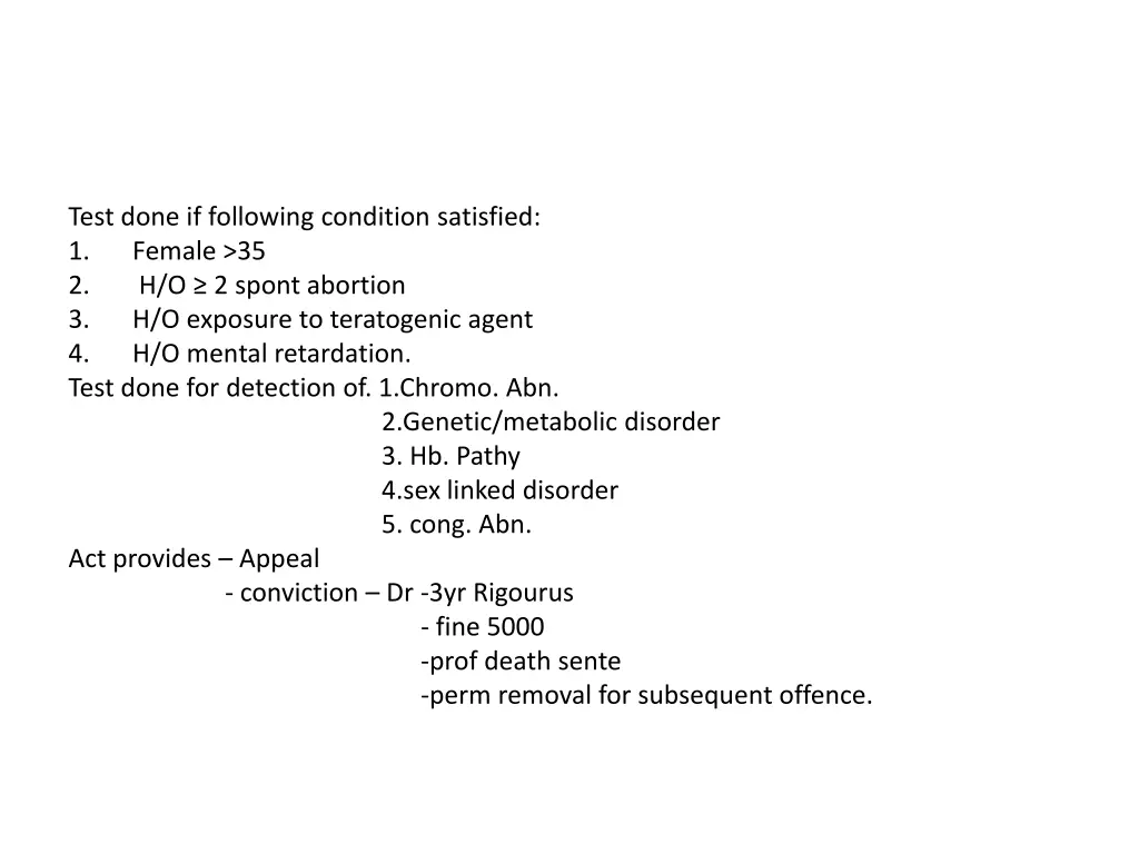 test done if following condition satisfied