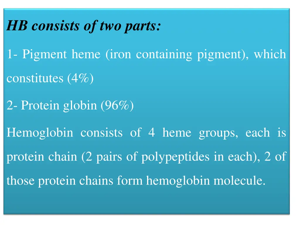 hb consists of two parts