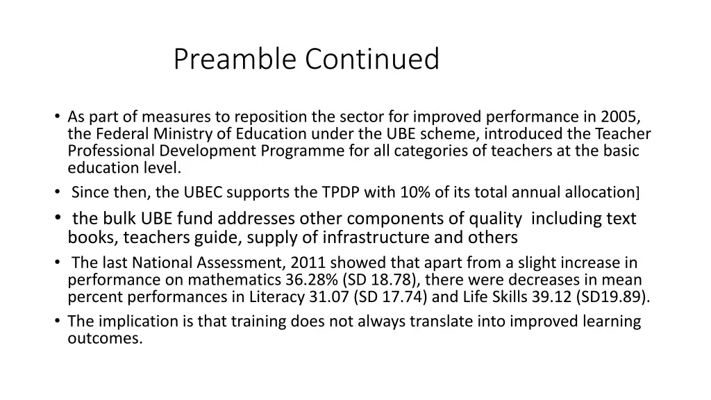preamble continued
