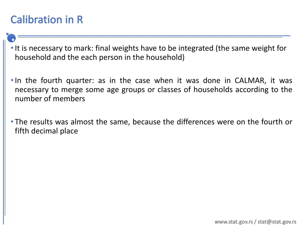 calibration in r 3
