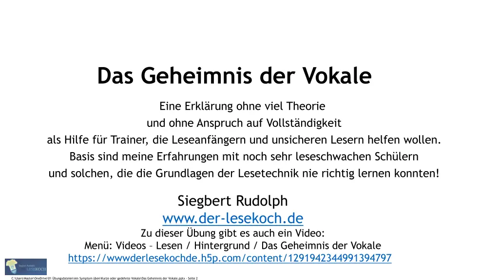 das geheimnis der vokale 1
