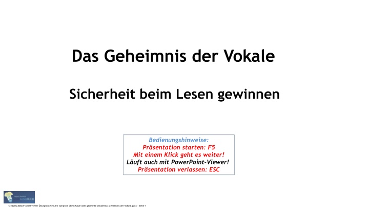 das geheimnis der vokale