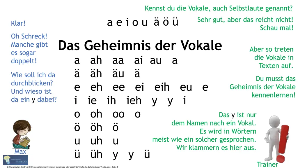 kennst du die vokale auch selbstlaute genannt