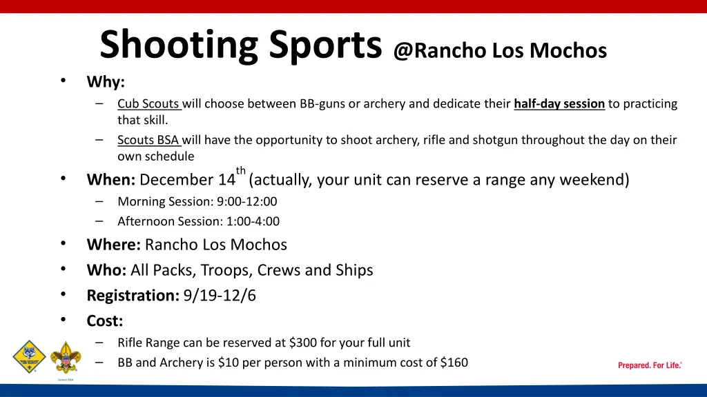shooting sports @rancho los mochos why cub scouts